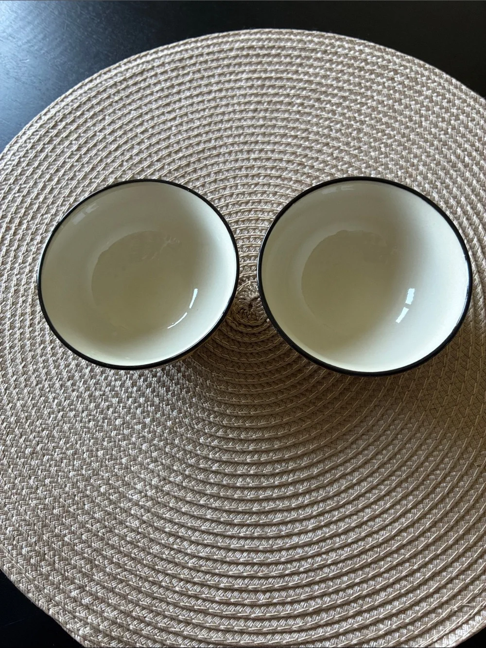 West Elm: Potters Workshop Ceramic Yellow Dot Pattern Pinch Bowls - Set of 2